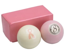 Breast Cancer Awareness Pool Balls