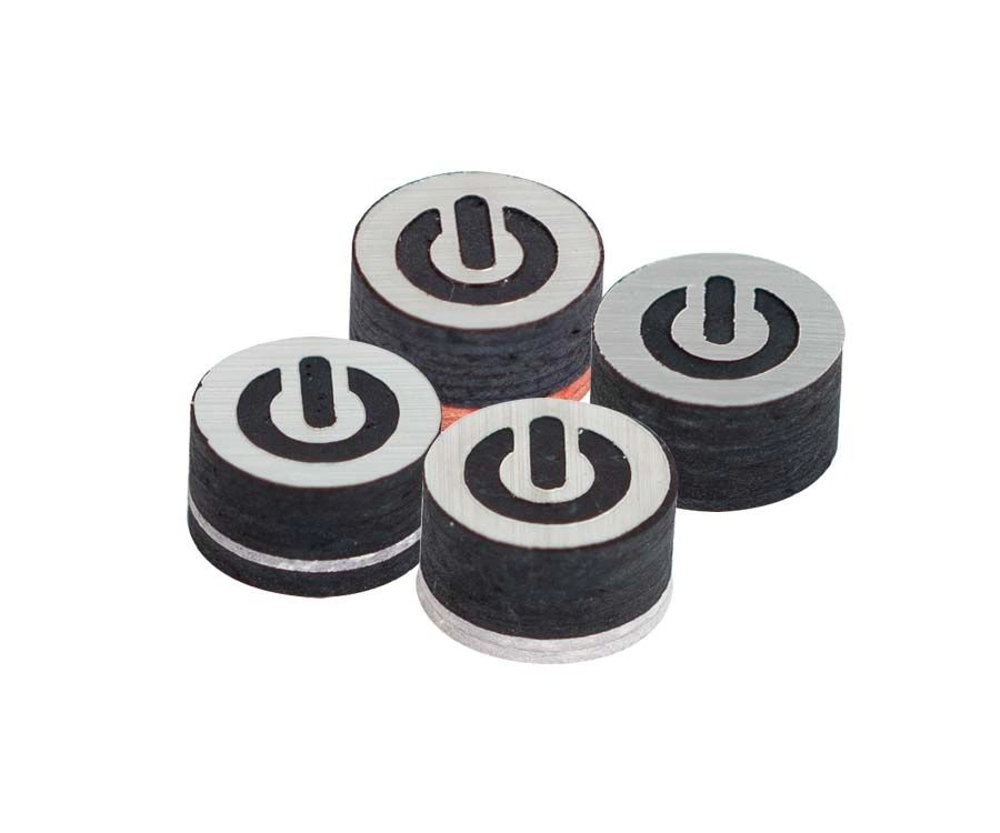 ON® Cyborg Black Pool Cue Tip (Single) - Image 2